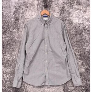 Teddy Stratford Shirt 5 / XXL Mens Cotton Oxford Striped Long Sleeve